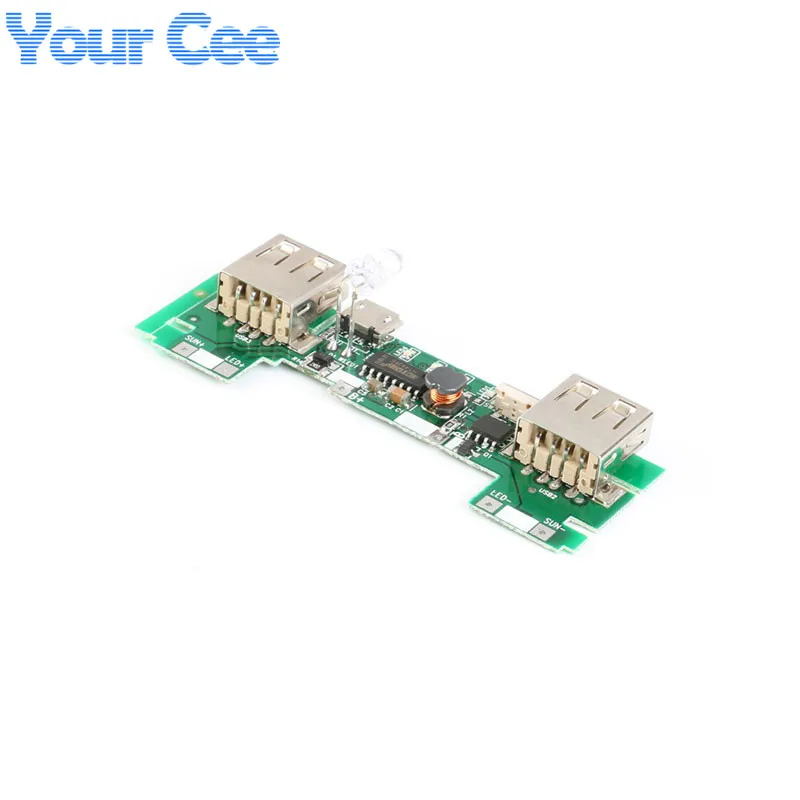 2 USB 5 в а Мобильный Внешний аккумулятор зарядное устройство модуль литий ионный