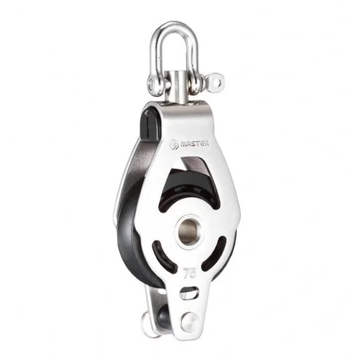 Marine Boat Yacht Sailboat Dinghy 75mm 2 15/16 Inch Stainless Steel Single Swivel Shackle Becket Block Master SSC-7502F blv zs nozzle v6 volcano mk8 hardened steel copper alloy high temperature and wear resistant 1 75mm filament 3d printer
