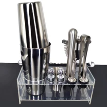 12 шт./компл. набор для коктейлей комплект набор бармена шейкеры Нержавеющая сталь набор барных принадлежностей барный набор с винный шкаф