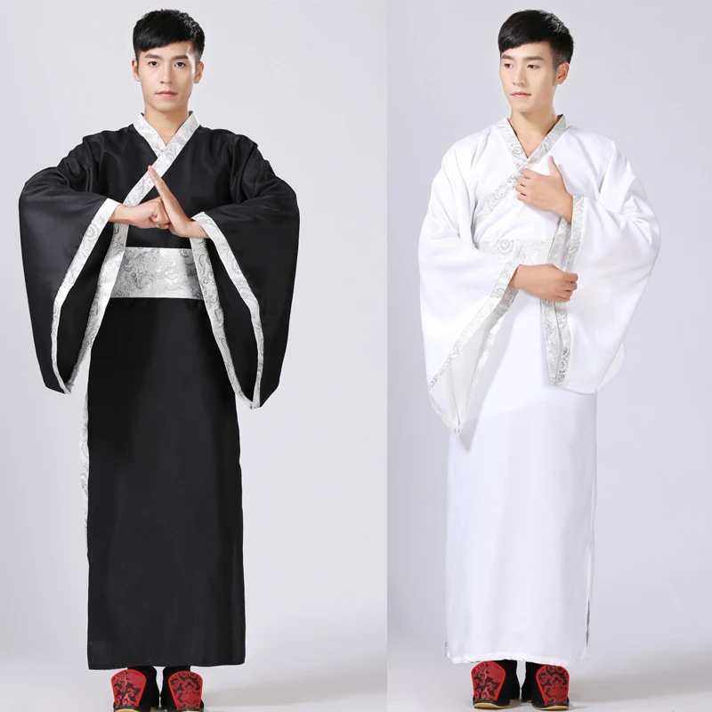 Batas chinas para hombre, traje de Baile Folclórico chino, de la Dynasty Qing, ropa antigua, ropa de rendimiento, DNV10955, tradicional china| - AliExpress