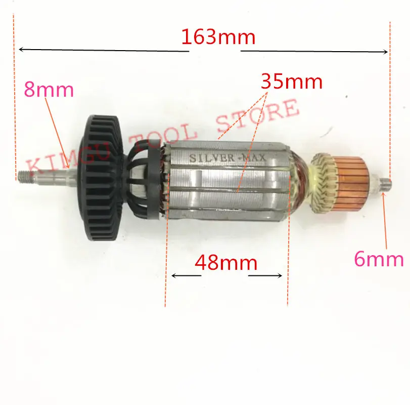 

AC220-240V Rotor Armature Replace for Metabo W7-125 W7-150