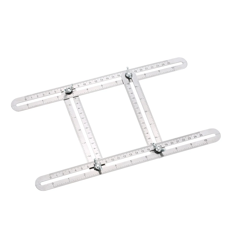 

Angle-izer Multi-Angle Ruler Four Folding Stainless Steel Ruler Metric Scale Measuring Angle Ruler with Durablity Flexibility