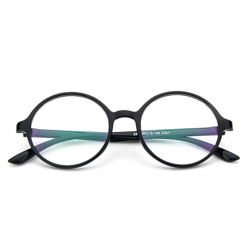 Новые очки, винтажные Круглые ретро очки, оправа для женщин, фирменная оптическая оправа Oculos De Grau, рабочая оправа для очков - Цвет оправы: black