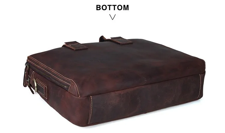 Бренд FOLGANDROS, винтажный портфель для мужчин, натуральная кожа, портфели, тоут, Ретро стиль, бизнес, большая вместительность, сумка на плечо, сумочка