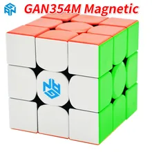 Ган 354 м 3x3x3, Magico, кубики цветной с магнитным Ган 354 м пазл Скорость куб для WCA профессиональный куб Волшебные сборные Gan354M игрушки