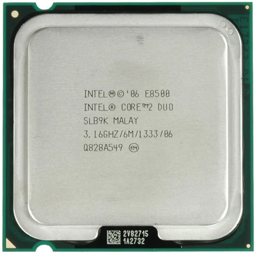 Процессор Intel Core 2 Duo E8500 SLB9K SLAPK 3 16 ГГц 6 Мб 1333 МГц сокет 775|core duo|intel core duo775 cpu |