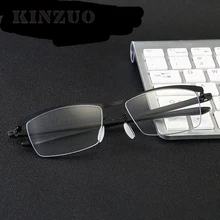 KINZUO 1,0 новые прогрессивные Мультифокальные металлические очки для чтения для мужчин и женщин очки по рецепту+ 1,5+ 2,0+ 2,5+ 3,0+ 3,5