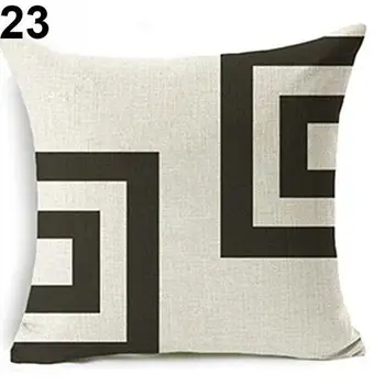 

New sell Geometric Pattern Linen Pillowcase Pillow Cover Car Sofa Square Cushion Cover
