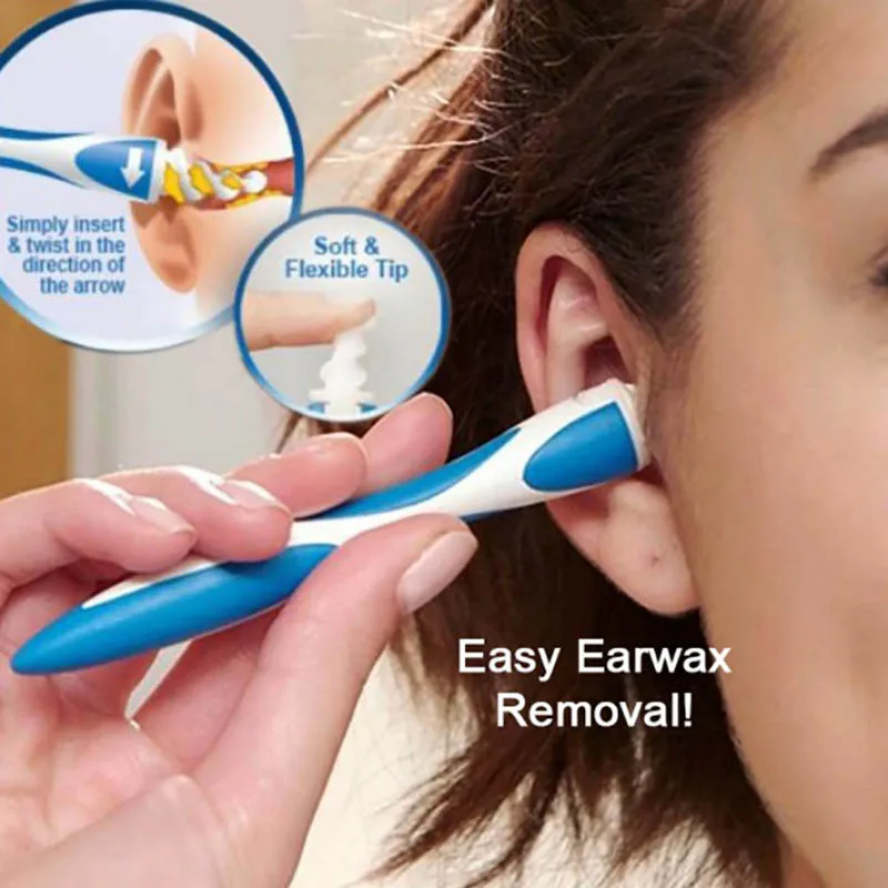 

16 Tips Spiral Ear Clean Earpic Soft Ear Wax Removal Tool Rotating Smart Ear Cleaner Wax Easy Earwax Spiral Prevent Ear Care