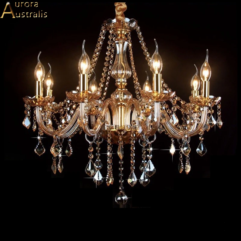 Modern 31 40w chain pendant crystal chandelier ceiling fixtures 6 8