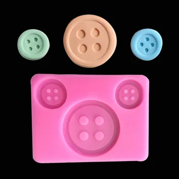 

Glucose silica gel button decorative mold, sugar dry Pace cup cake buttoning mold 15-20