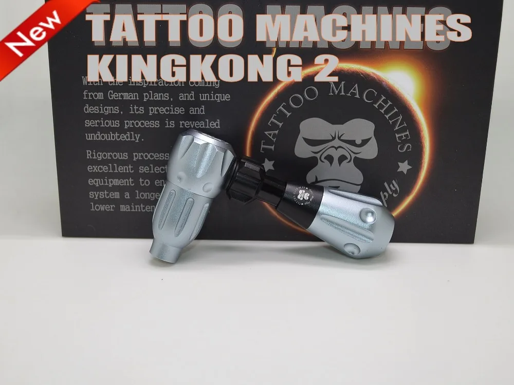 Высокое Качество Роторная Машина King Kong Татуировка картридж машина татуировки роторная татуировка машина Мощный Тихий мотор питания
