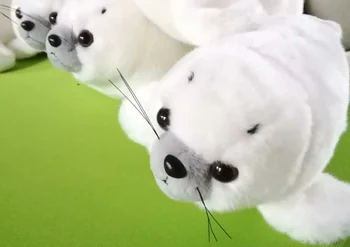 

one piece small new plush seal toy high quality soft lying seal doll gift about 28cm 2779
