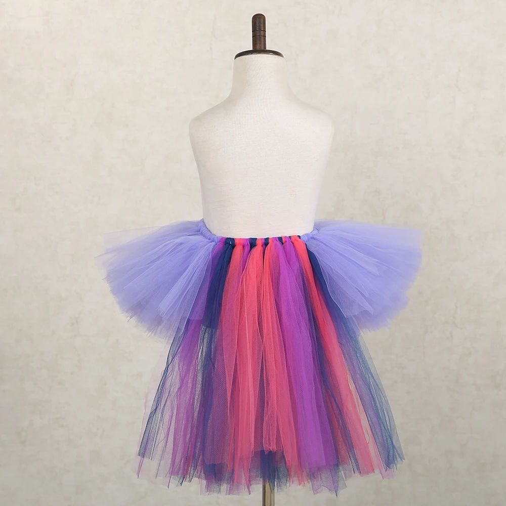 Girls Pettiskirt Ramadan Clothing Kids Pony Unicorn Tutu Skirt with Unicorn Headband Teens Knee Length Birthday Long Tail Skirts (4)
