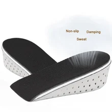 1 Pair Insole Heel Lift Insert Shoe Pad Height Increase Slow Rising Cushion Taller WML99