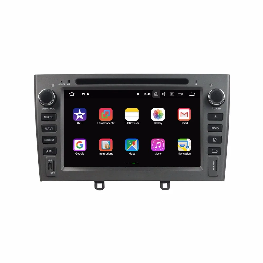 Best 2 din 7" Android 8.1 Car Radio GPS Multimedia Head Unit for Peugeot 308 408 2007-2010 2GB RAM Bluetooth 4G WIFI Mirror-link USB 2