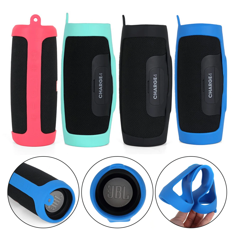 2 in 1 Hard EVA Carry Zipper Storage Box Bag+ Soft Silicone Cover Case For Charge 4 Bluetooth Speaker Bag for jbl charge 4 case