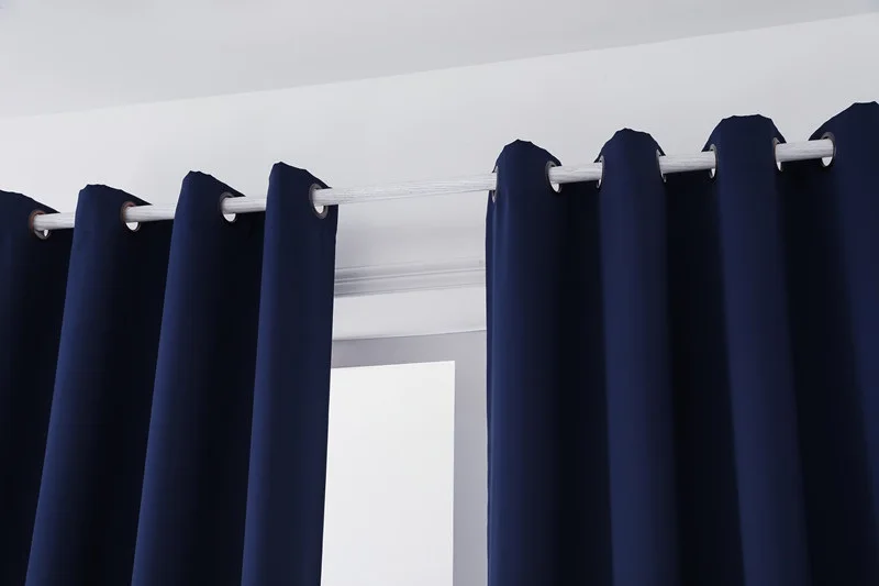 SunnyHouseware очаровательный чистый темно синие шторы полный тенты или cortinas для гостиная можно под заказ