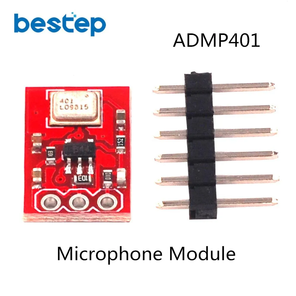 

ADMP401 MEMS Microphone Breakout Module Board for Arduino Universal 1.3cm*1cm 1.5 to 3.3VDC With Pins