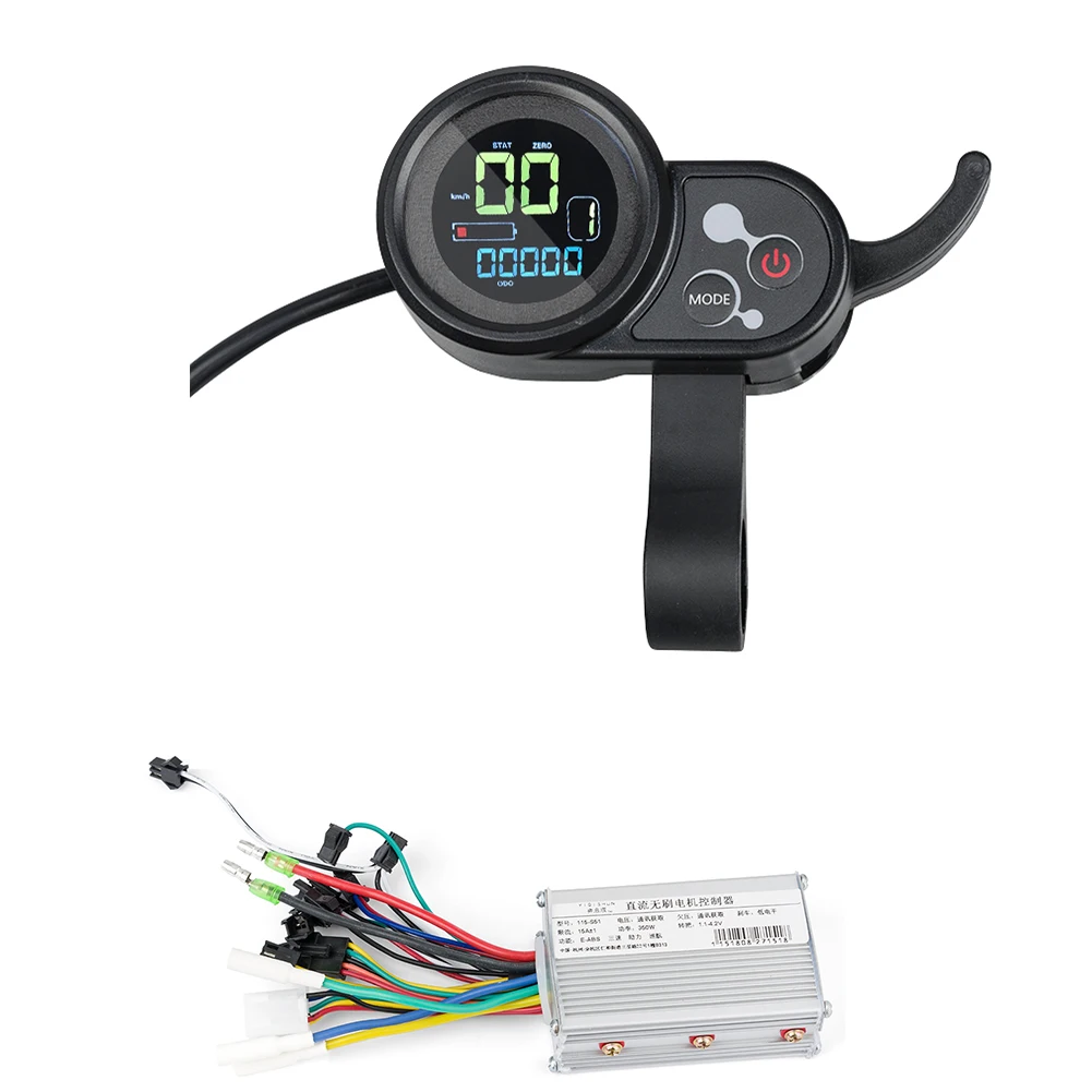 Controlador de Scooter Elétrico com Acelerador Elétrico e Bicicleta w Bldc Controlador Scooter Acessório 15a 24 V-48 v 250 W-350