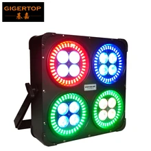 Gigertop светодиодный настенный светильник с эффектом 16X12 Вт RGBWA UV 6в1 светодиодный+ 288X0,2 Вт 3в1 RGB светодиодный 4 глаза зрители свет фоновый светодиодный