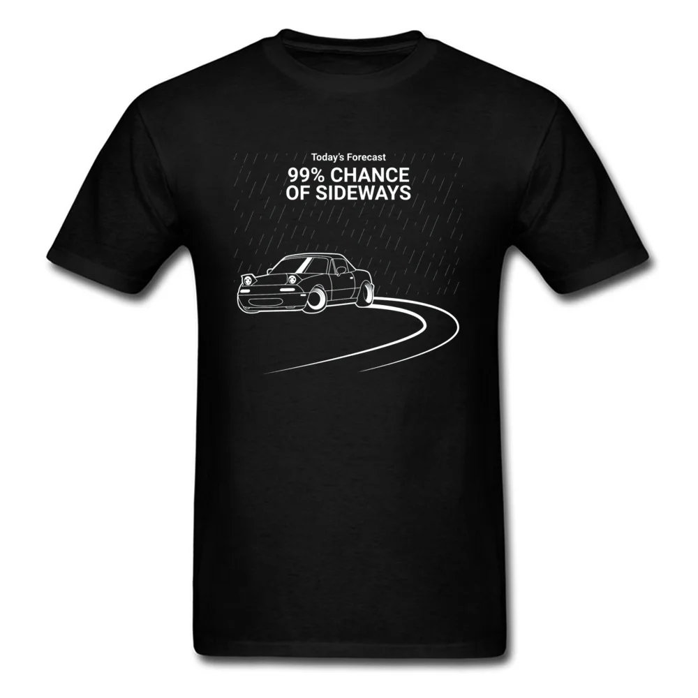 CasualNormal Short Sleeve Tops Shirts NEW YEAR DAY Hip Hop Crew Neck 100% Cotton Fabric Tops Tees Men Tshirts comfortable  99 Chance of Sideways  23536 black