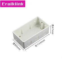 Free shipping UK/SU/EU standard Wall Mounting Box,Plastic Wall Plate wall mount junction box 1 piece free shipping aluminum electrical housing with wall mounting aluminum junction box szomk for pcb diy case electronics
