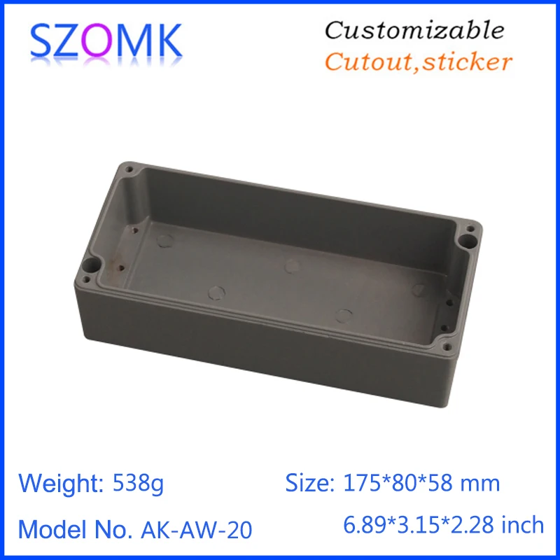szomk IP66 die cast aluminum waterproof enclosure for electronics aluminum case waterproof equipment junction box (7)