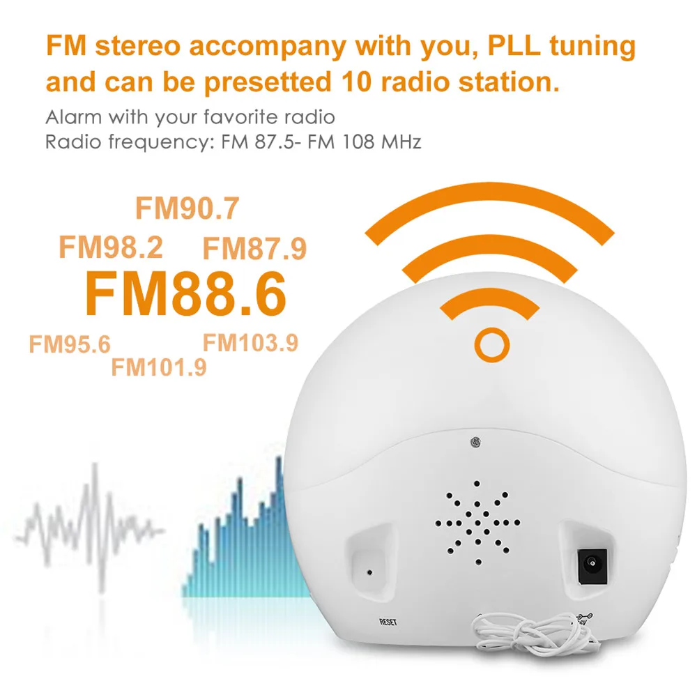 LED Alarm Clock Voice Control Large LED Display Electronic Snooze Backlinght Desktop Digital Table Clocks Watch15