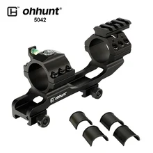 Ohhunt тактический 30 мм/25,4 мм кольца для прицела Винтовки Пикатинни Крепление офсетное двунаправленное основание верхний пузырьковый уровень для охотничьего прицела