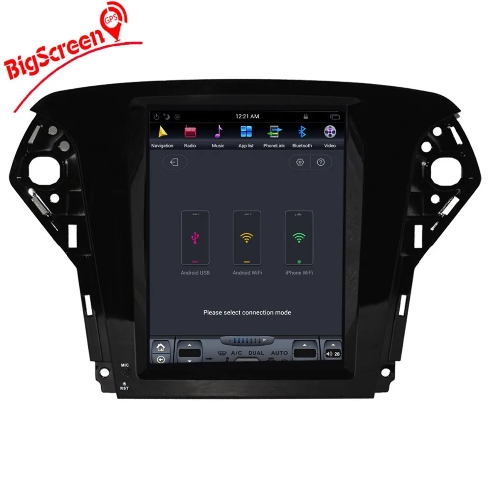 10 4 "чистый Android Tesla стиль автомобильный dvd плеер GPS Navi для Ford Mondeo 2007 2012 Авто Стерео