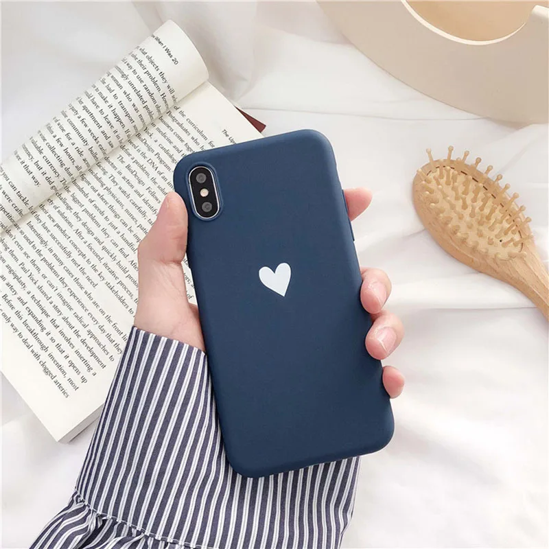 Lovebay Love Heart чехлы для телефонов, чехлы для Iphone 11 Pro 6 6S 7 8 Plus XS Max XR X, Мягкий ТПУ силиконовый ультратонкий простой чехол - Цвет: 2449