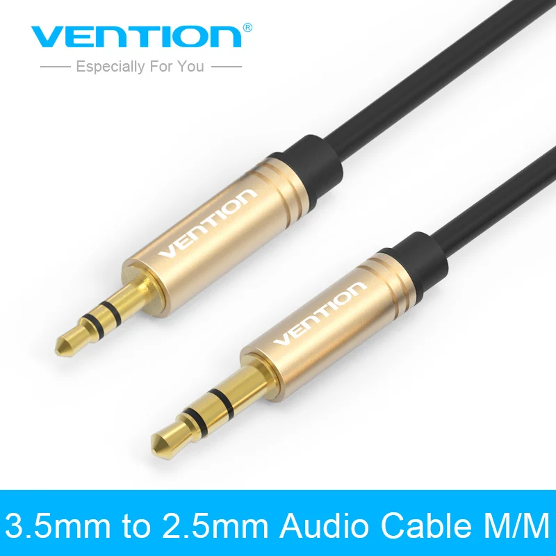 aliexpress buy vention 2 5mm to 3 5mm audio cable gold plated stereo aux cable 1m 2m aliexpress buy vention 2 5mm to 3 5mm audio cable gold plated stereo aux cable 1m 2m