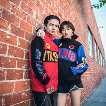

Chic brand spring and autumn new thin section hot slae color matching print jacket