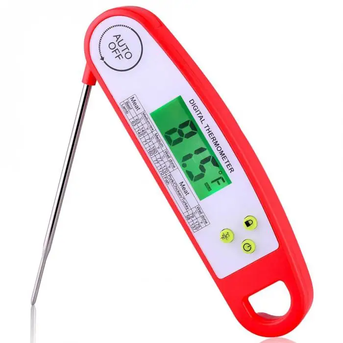High Food Cooking Thermometer Fast Read Electronic Waterproof Meat Candy with Long Probe for Kitchen UEJ