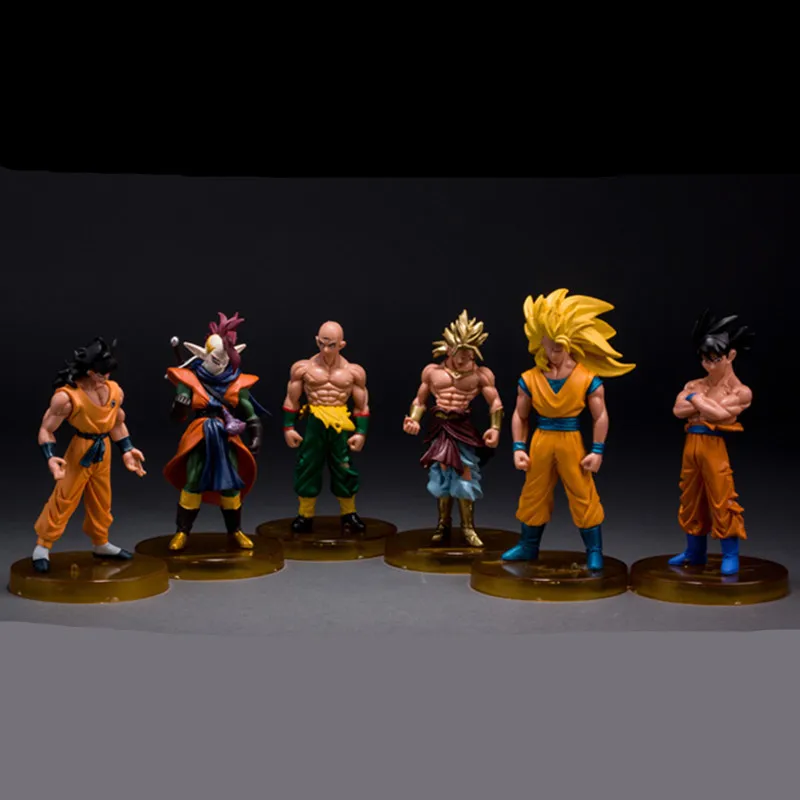 

Super Toys Budokai Son Goku Gohan Vegeta Dragon Ball Z Action Figure Toys, 6pcs/lot Dragon BallFigure Model Christmas Gifts Toys