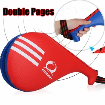 

Good quality double target mitt Taekwondo pads kick Boxing target karate MMA professional training gear sticke punch hand pad