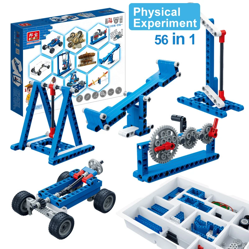 

Physical Experiment scientific exploration 6 in 1 Compatible legoed early education puzzle Assembly technic Toys For Child teen