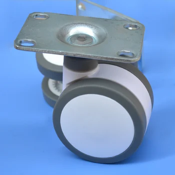 

furniture caster Medical 4-inch Full plastic flat panel universal TPU caster swivel Medical Equipment wheel brake