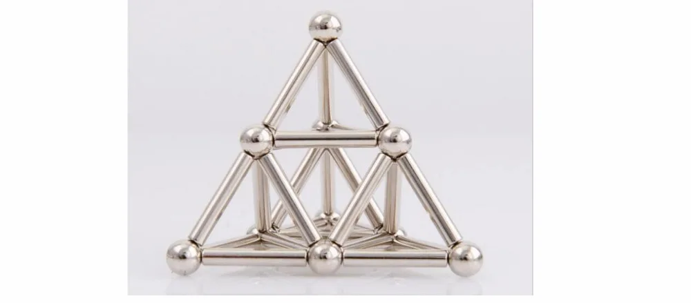 

New Building Models 36PCS Magnetic Sticks Bars 27PCS Steel Balls Toy Innovative Buckyballs Metal Magnetic Constructor Toys