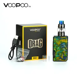 Оригинал 177 W VOOPOO перетащите 2 тк кит с 5 ml/2 мл UFORCE T2 бак и обновленное микропрограммное обеспечение Mod и Uforce U2 и N3 катушки FIT Функция Mod