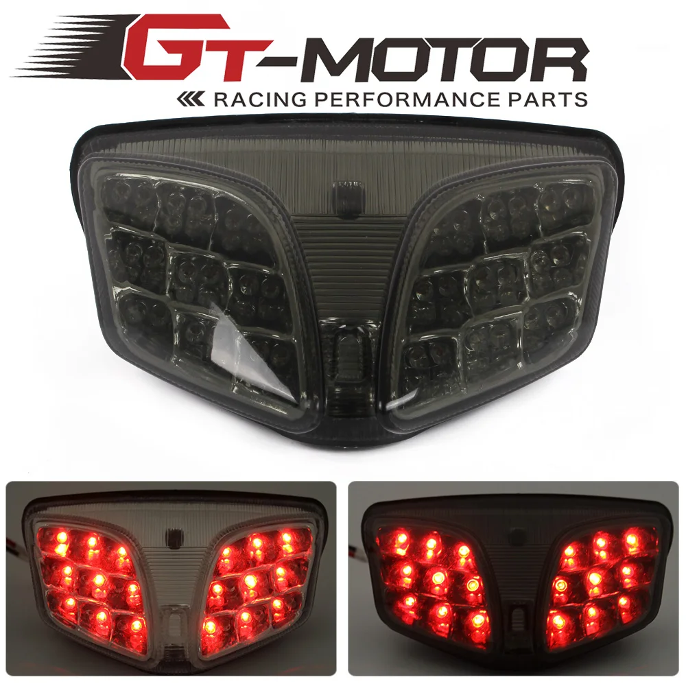 

GT Motor -Motorcycle LED Tail Light with Turn Signals for SUZUKI GSX-R600 08-16 GSX-R1000 09-16 K9