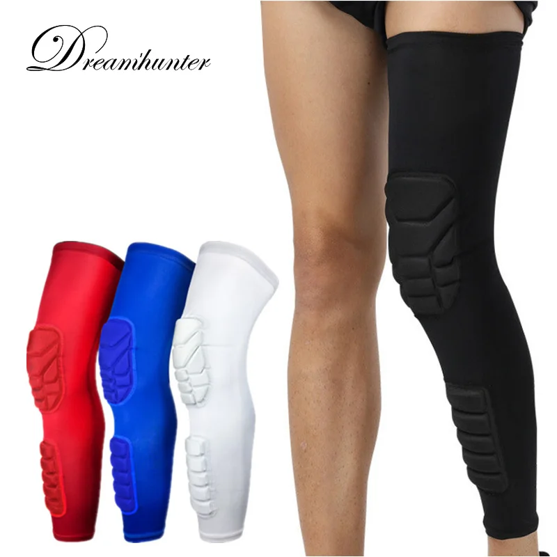 Pro Basketball Knee Pads Lengthen Breathable Compression Knee Calf