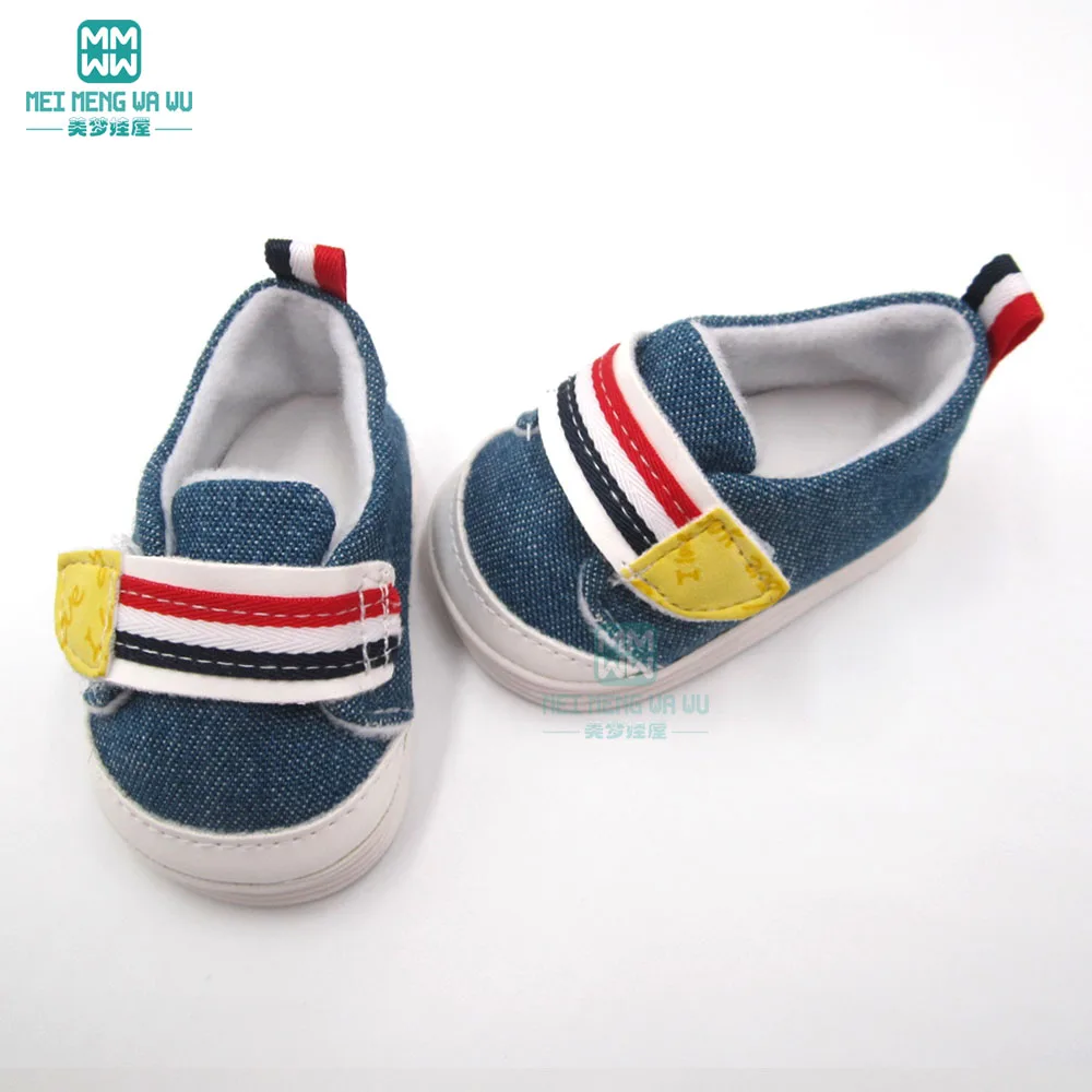 7.5cm shoes 43 cm baby new born doll american boots sneaker
