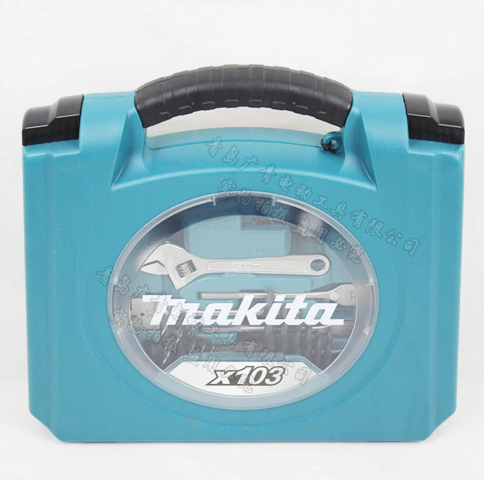 Оригинальный Японии Makita D-53017 бытовые ручные инструменты комплекты ручная дрель сверла Комплект Аксессуары Комбинации Toolbox 103 шт./компл