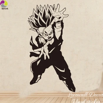 

Cartoon Dragon Ball Z DBZ Wall Sticker Kids Room Super SaiyanGohan Goku Janpanese Anime Wall Decal Vinyl Home decor
