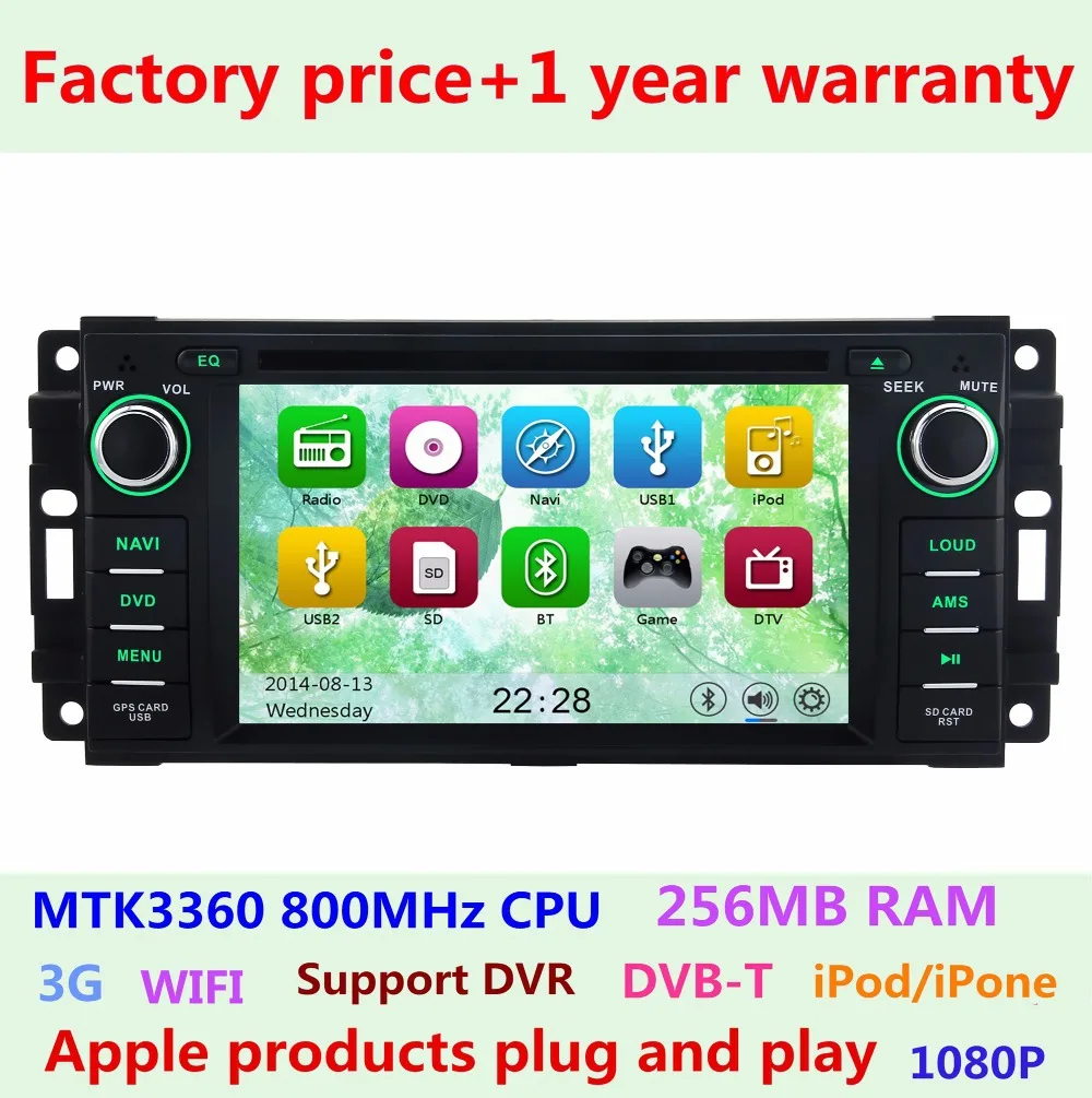 Сенсорная модель для Jeep Commander Grand Cherokee компас Wrangler неограниченный DODGE Caliber радио Ipod