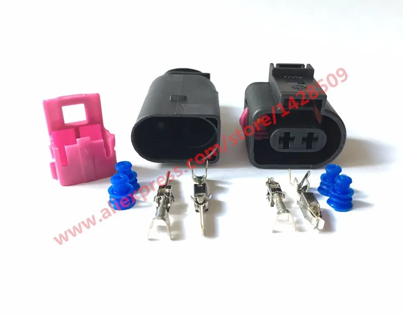 5 комплектов 2 контакта 1J0973722 1717692-1 8D0973822 3 мм разъем для датчика температуры Мама
