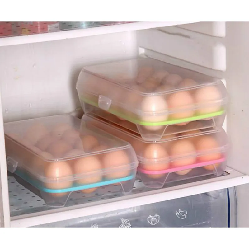 

Eggs Crisper 15 Cells Egg Portable Refrigerator Fresh Box Storage Container Case Wild Storage Box Multifunctional Portable Case