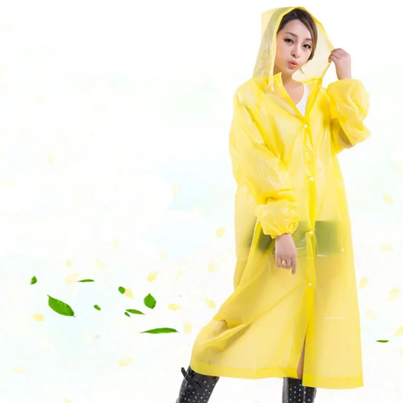 

Reusable Women Raincoat Men Poncho Transparent Impermeable Capa de Chuva Plastic Rain Coat Cover Camping Waterproof Rainwear